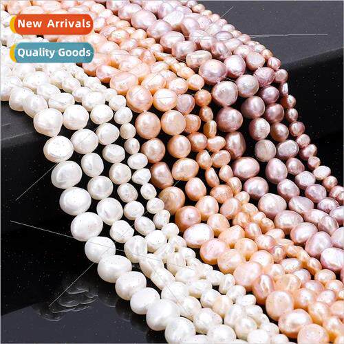 Natural high brightness side hole freshwater pearl necklace