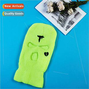 Winter warm headgear mens skiing cold riding mask three-hole