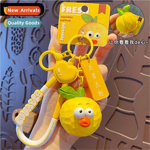 Wood carving wind fruits and vegetables series keychain crea
