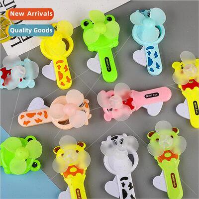 Cute mini hand pressure fan children handheld cartoon double