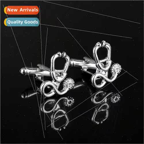 High  mens stethoscope shaped cufflinks French cufflinks shi