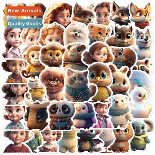 50pcs of Pixar  animal graffiti stickers guitar notebook lug