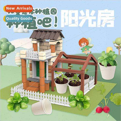 Little mason children DIY handmade planting sunroom toys 适