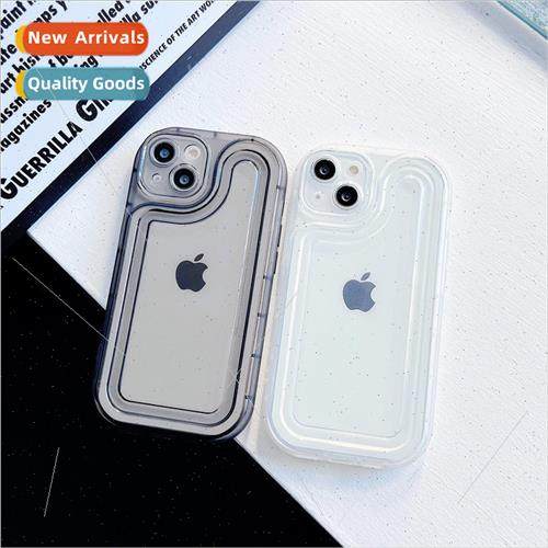 Minimalist  solid color transparent air cushion 适用 iPhone1