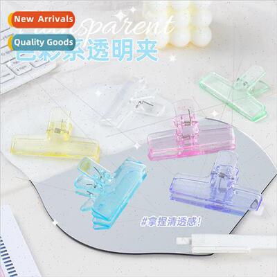 Transparent airy plastic acrylic clip ins wind student stati