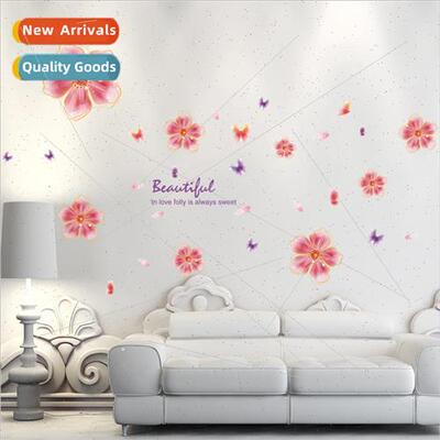 New XL7142 sweet flowers wall stickers living room bedroom c