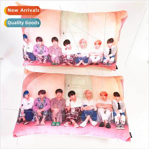 Bangtan Boys Group Printed Pillow Kim Taehyung Super Soft Cu