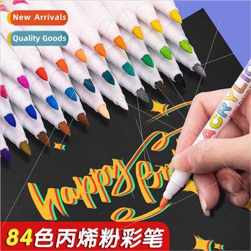 Z8610-84 color pastel acrylic markers fine rod soft tip wate图片