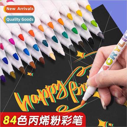 Z8610-84 color pastel acrylic markers fine rod soft tip wate