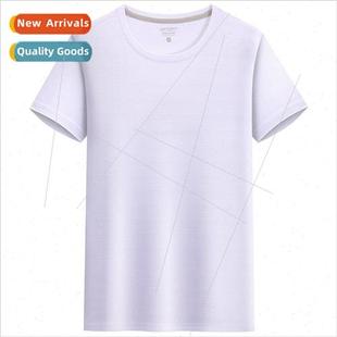 round breat ice dry quick crystal silk neck 2023 shirt new