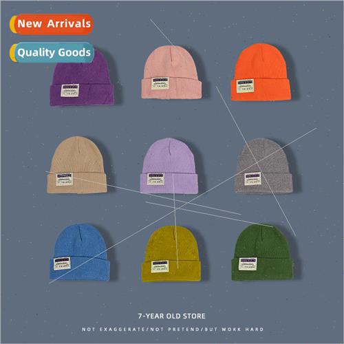 Autumn and winter woolen cap children Korea versatile knitte