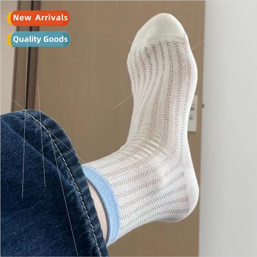 Cream socks spring and summer breathable Japanese simple gir