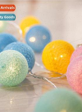 LED string lights cotton thread ball Thailand girl heart rom