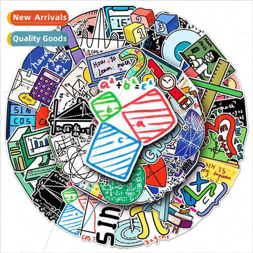 50 math 适用mula hand-painted stickers cartoon cute waterpro