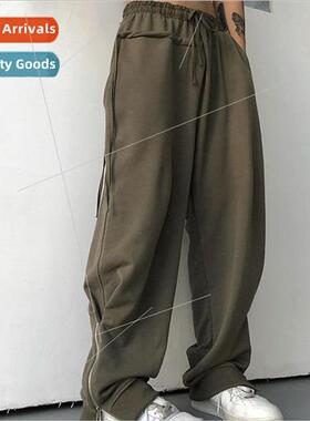 High Set casual sports sweat pants men and women spring and