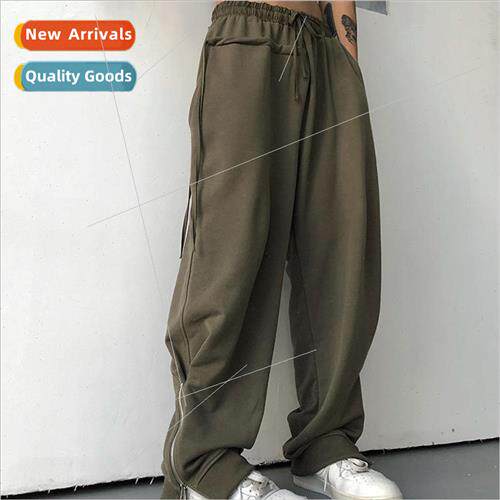 High Set casual sports sweat pants men and women spring and