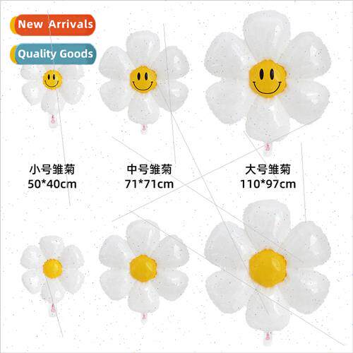 New Korean ins daisy aluminum balloon baby birthday photo pr
