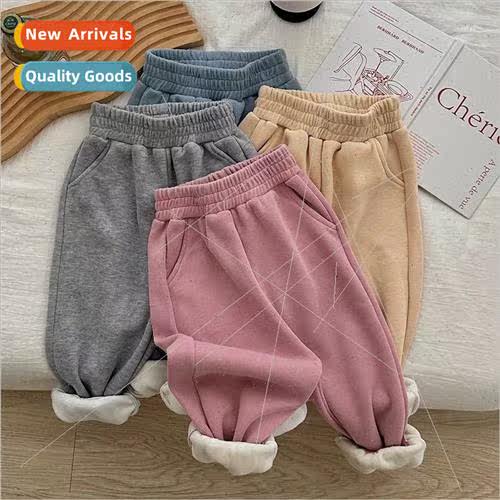 Girls padded pants fall and winter outside the childrens spo