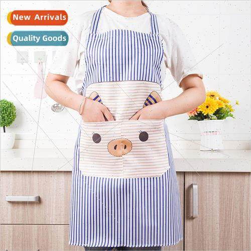 Creative home cartoon housework piggy apron Korean creative