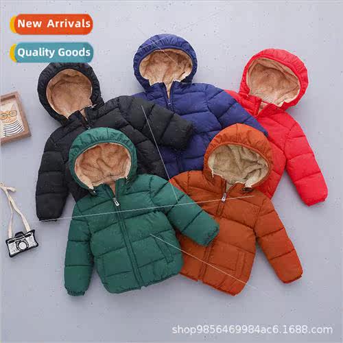 Childrens cotton jacket baby thickened cotton jacket boys an