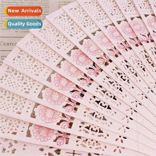 Wooden Folding Fan Small s Small Mixed Batch Hollowed Out Wo