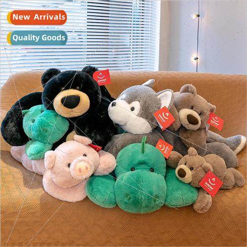 Cute short plush party animal doll plush toy dog bear husky