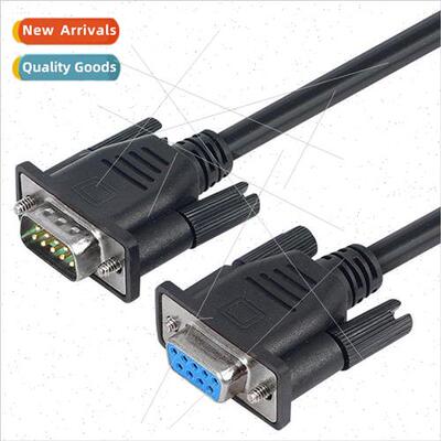 DB9 Black Copper Shielded Serial Cable Male to Female  Conne