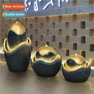 Chinese running water fountain landscape living room entranc