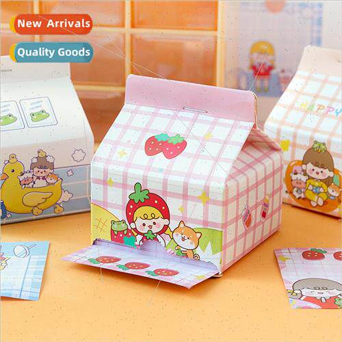 Mai Mais Surprise Box Milk Carton Sticky Notes Drawing Memo