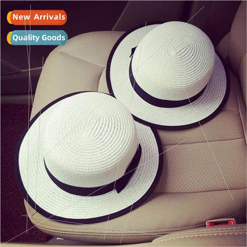 Korea wrapped wide edge sunshade straw hat bowler hat men an