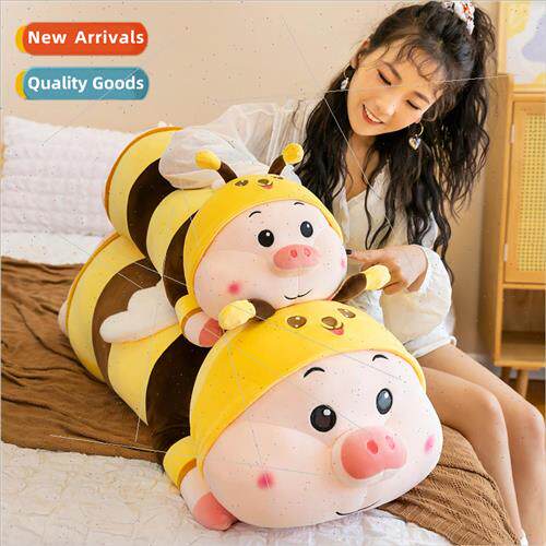 2023 cute plush toys nerdy bee pig doll cartoon pillow girl