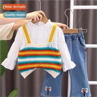 clothing sweater girls camisole Korean fall Childrens