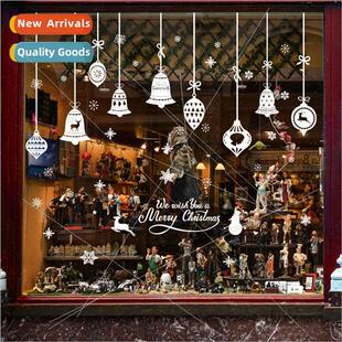 Christmas Bells Showcase Window Glass Stickers Shop Christma