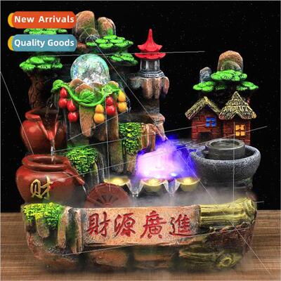 Alpine waterwheel aquascape wealth fish tank wigwam running