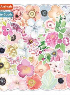 50 new plants and flowers series graffiti stickers motorcycl
