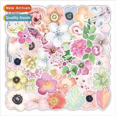 50 new plants and flowers series graffiti stickers motorcycl