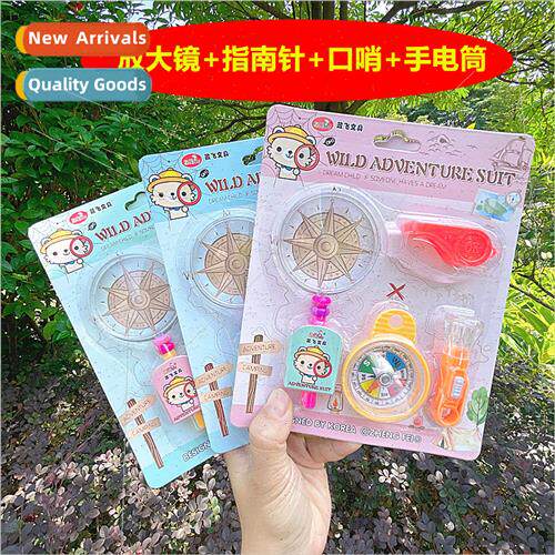 Childrens Creative Adventure Set Magnifier Whistle Compass F