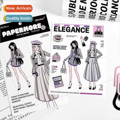Monthly magazine girl series stickers Korean cartoon sweet c