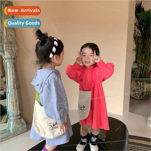 Korean childrens clothing girls dress spring and fall  of 适
