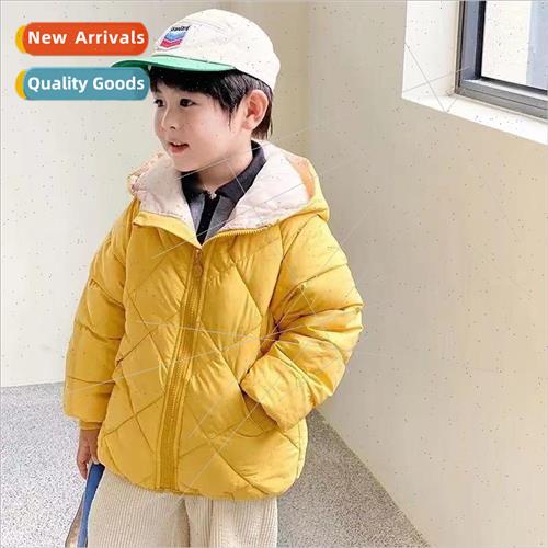 Diamond plaid cotton clothing men and women baby cotton clot