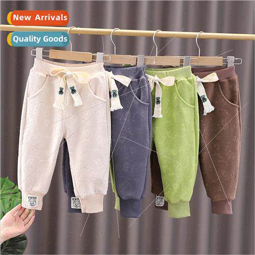 2023 fall and winter  boys fall childrens sweatpants winter