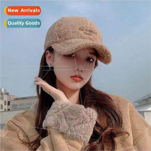Lambs wool hat womens autumn and winter fashion casual wild