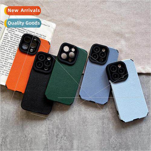 Winter Simple Solid Color Leather 适用 15ProMax New iPhone 1