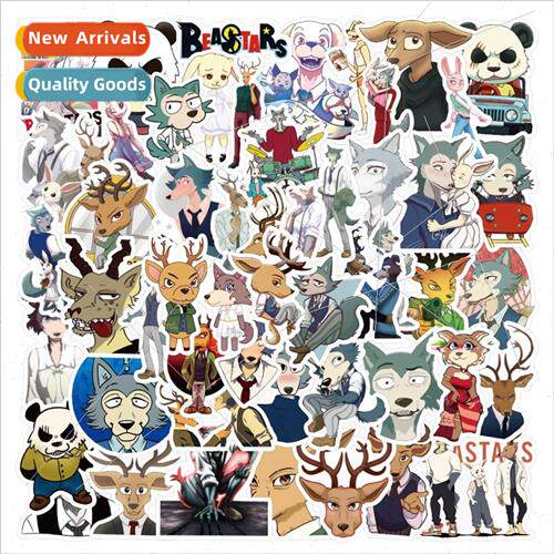 50 cartoon animation animal rhapsody stickers luggage motorc