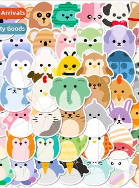 50 pcs of simple small animal stickers new cartoon cute simp