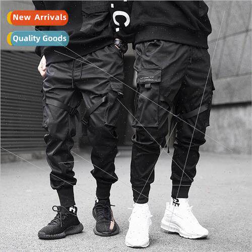 Youth drawstring pants male  function tactical paratrooper w