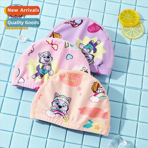 Girls swim cap learn to swim cloth cap 2023 new Woof Team go