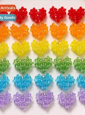 Love knitting three-dimensional solid color with hanging pea