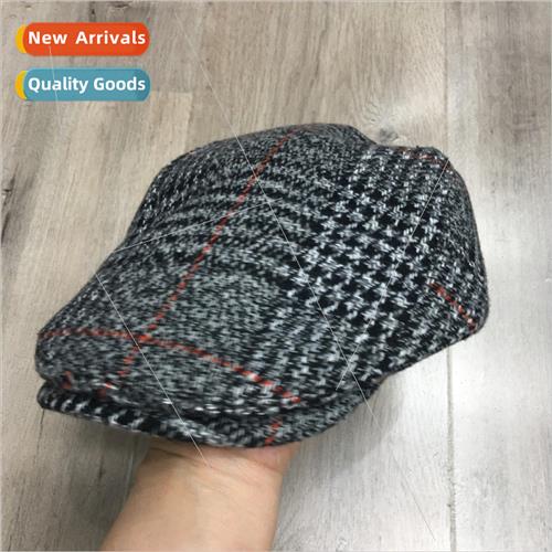 Beret son mens British retro tweed 适用ward cap female Korea