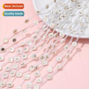 double sided round pearl bead flat white gold Freshwater hot